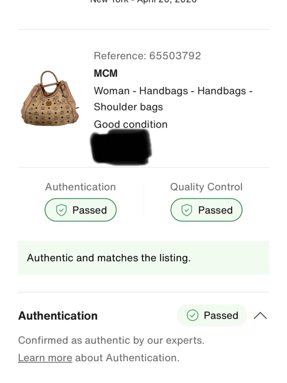 MCM Visetos Hobo Bag Beige and clean Conditions Fully Authenticated - Picture 13 of 14
